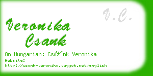 veronika csank business card
